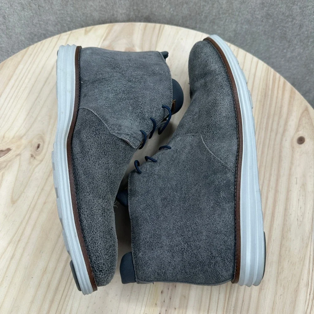 Martin Dingman Chukka Boots Mens 11.5 Grey Suede Lace Up 740291M